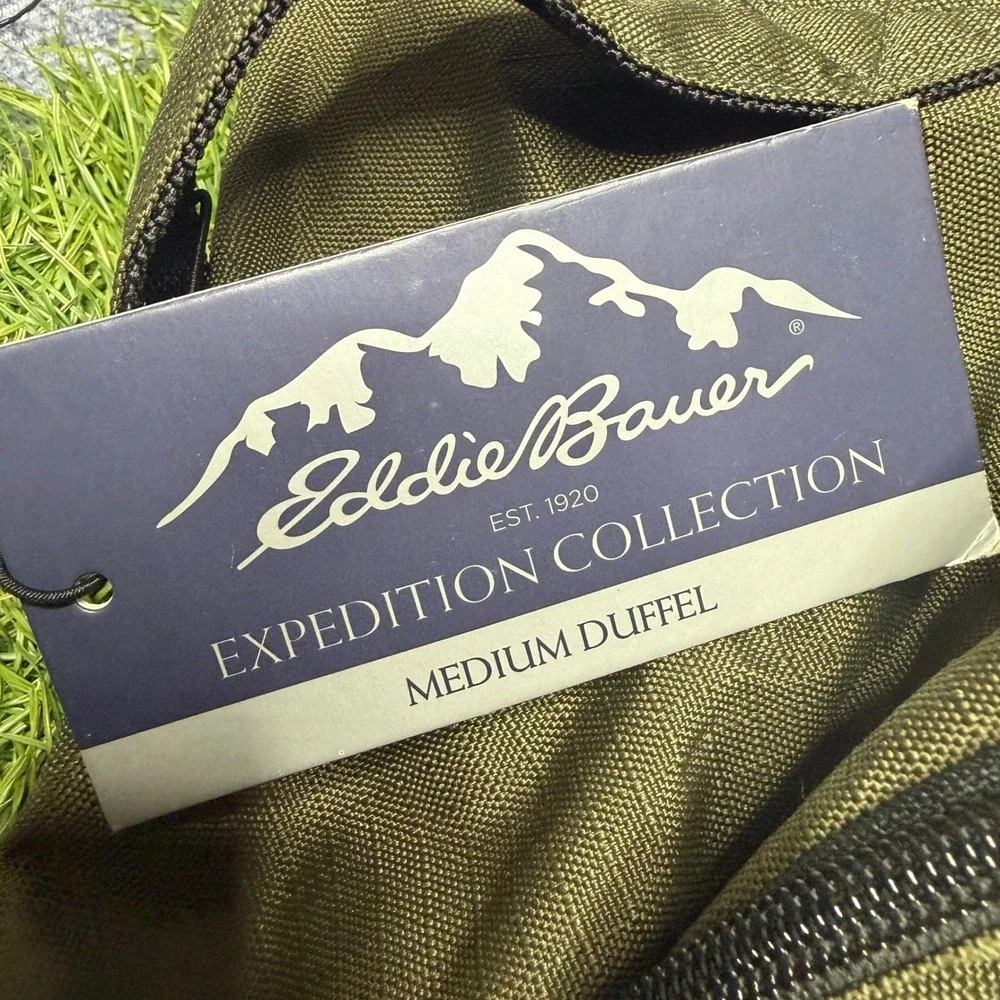 Eddie Bauer Expedition Medium Ripstop Duffel Bag Olive Green 1389 Travel Weekend